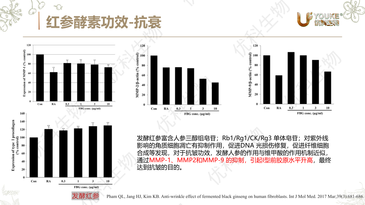 红参酵素抗衰机制:皂苷抑制角质细胞凋亡、促进DNA光损伤修复